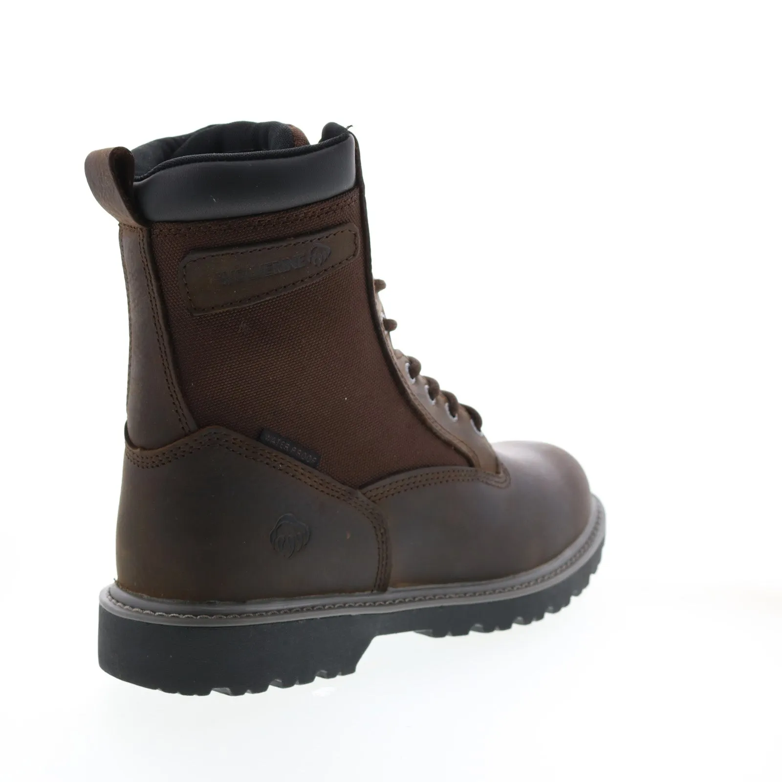 Wolverine Floorhand Waterproof Insulated 8" Mens Brown Wide Work Boots