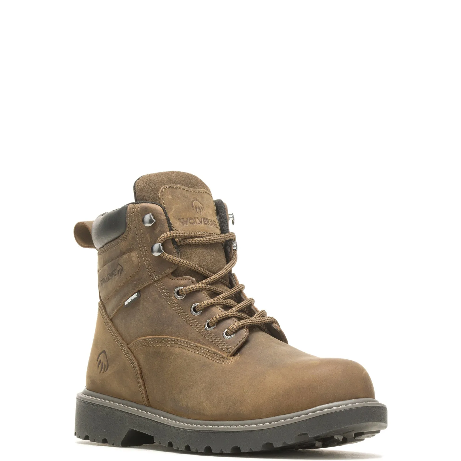 Wolverine Floorhand WP Insulated Steel Toe Mens Brown Wide Work Boots