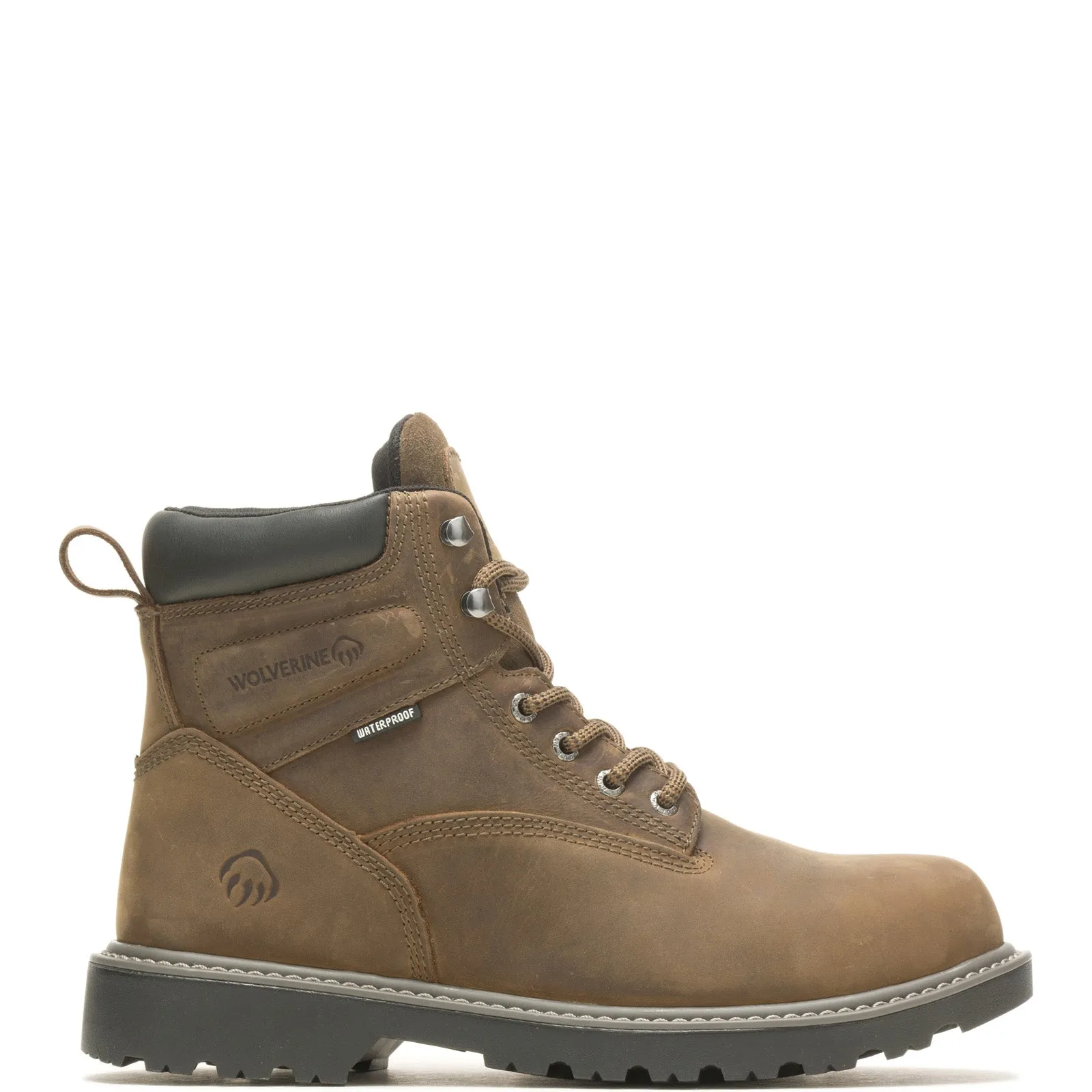 Wolverine Floorhand WP Insulated Steel Toe Mens Brown Wide Work Boots