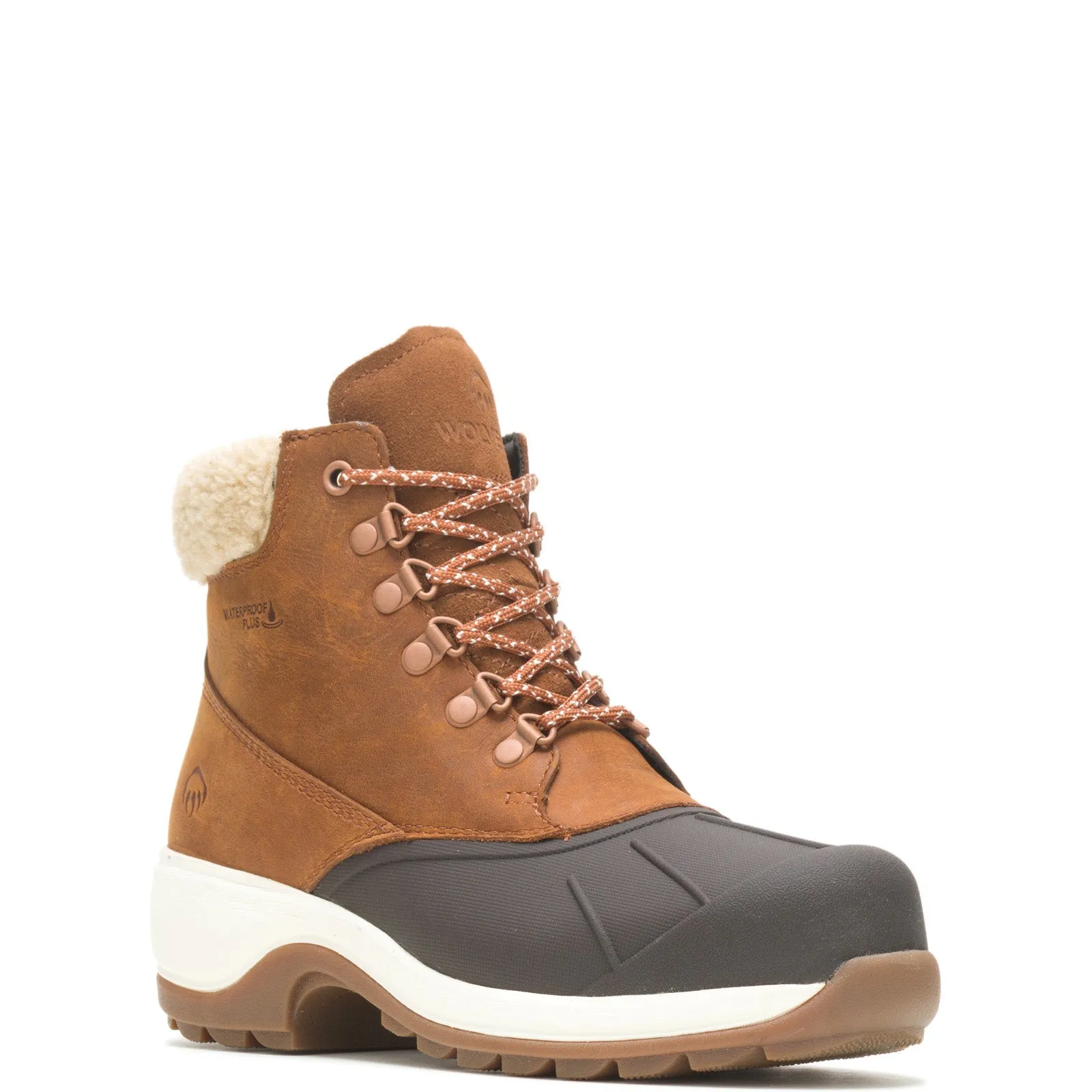 Wolverine Frost Insulated Waterproof W880212 Womens Brown Wide Work Boots