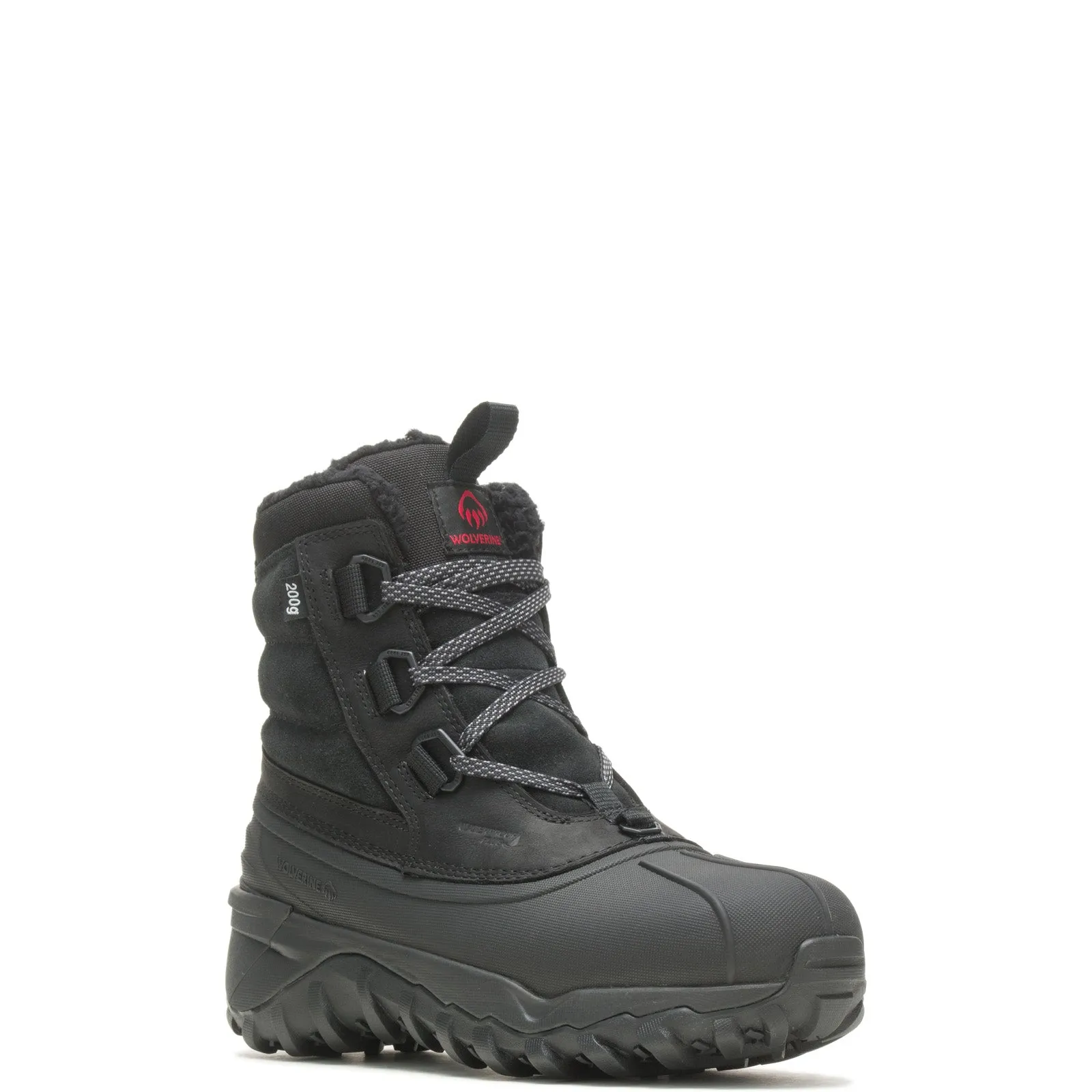 Wolverine Glacier EPX Waterproof Insulated 7" Mens Black Wide Rain Boots