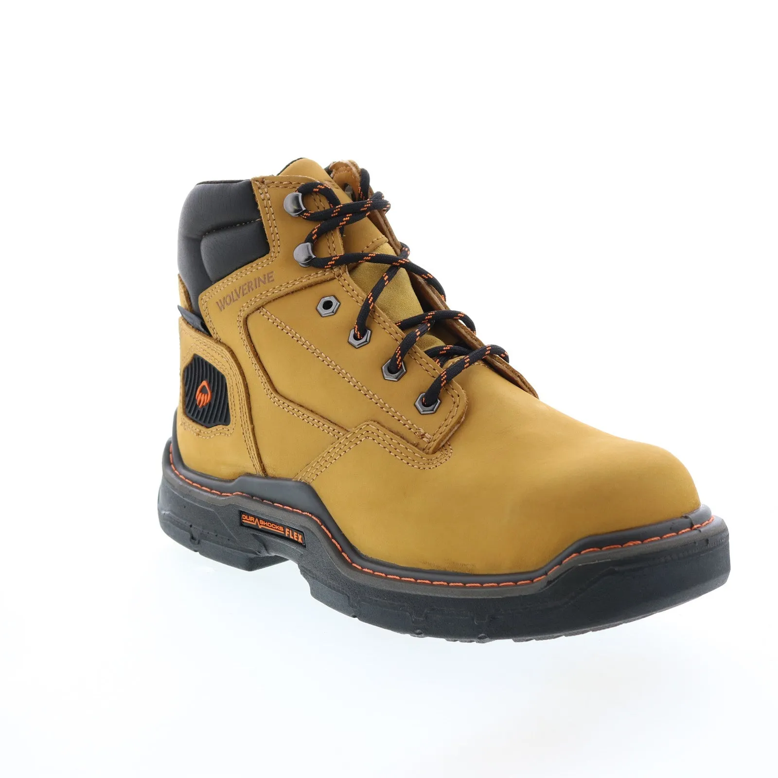 Wolverine Raider Durashocks Insulated 6" CarbonMax Mens Brown Wide Work Boots