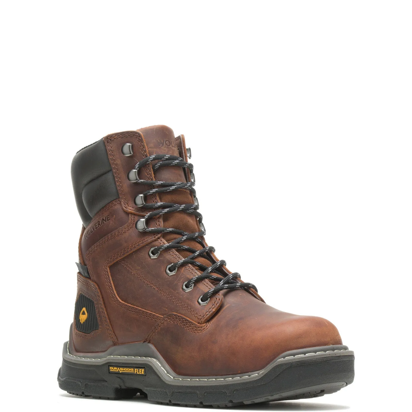 Wolverine Raider Durashocks Insulated 8" W211111 Mens Brown Wide Work Boots