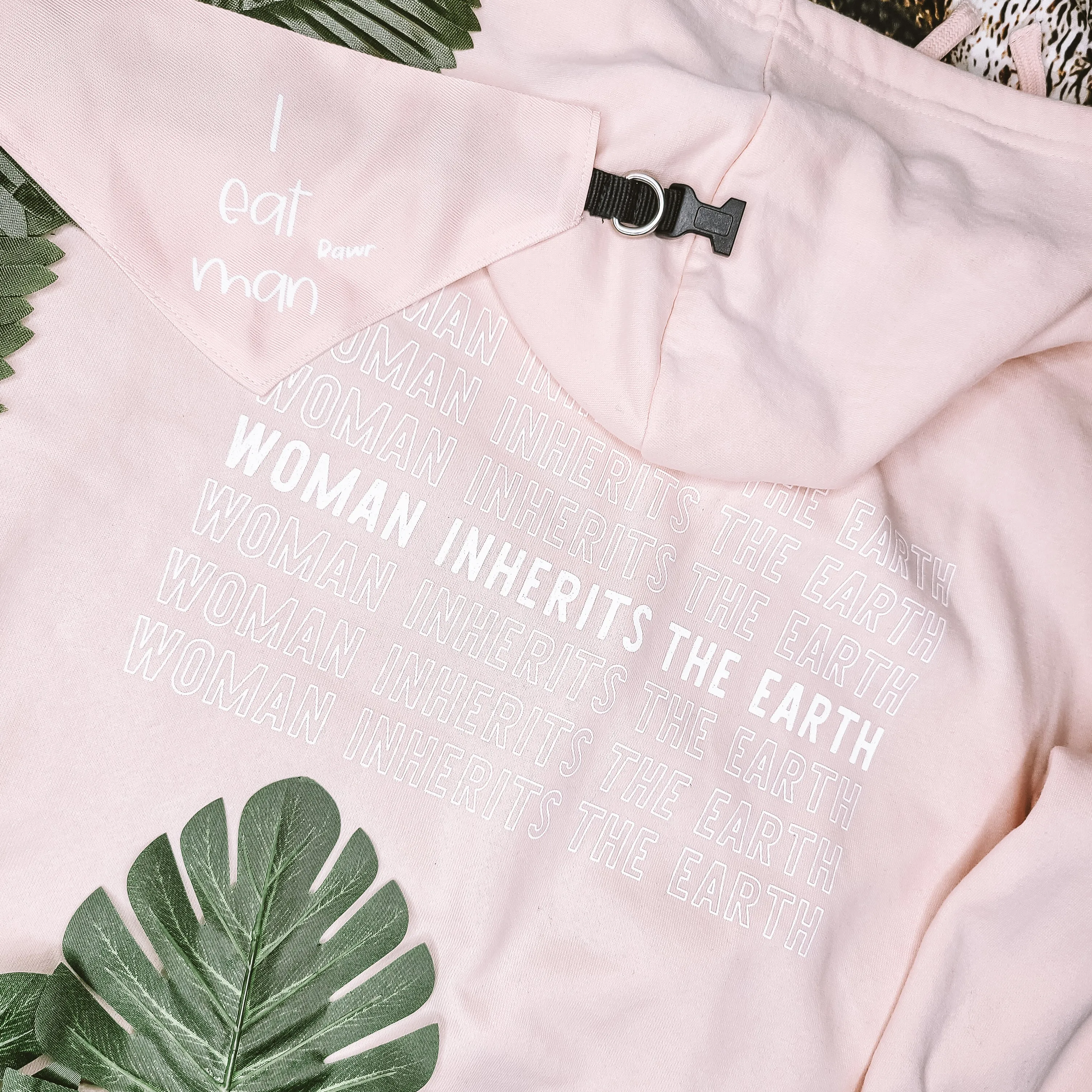 Womans inherits the earth dog mom crop Hoodie