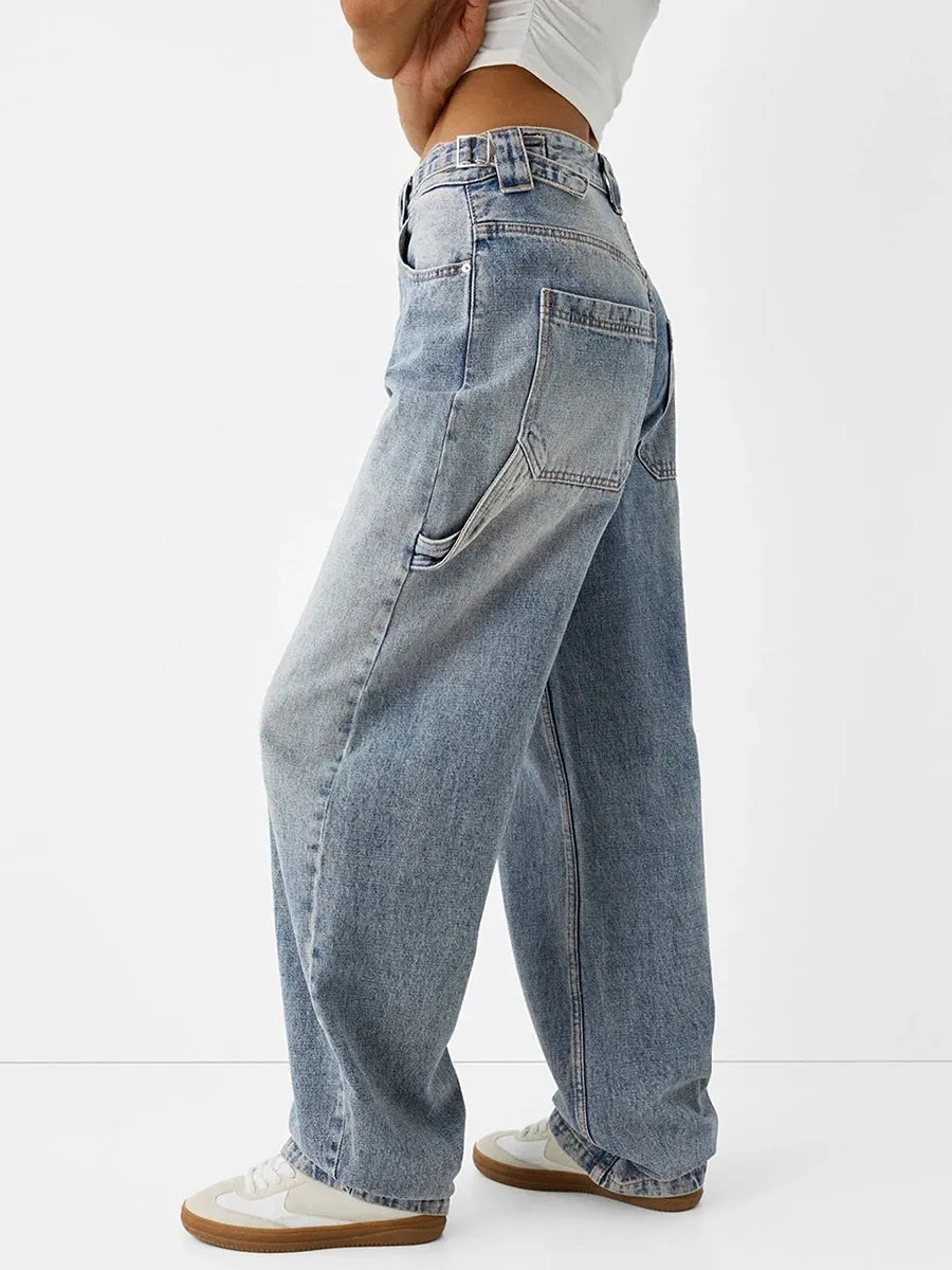 women Low Rise Boyfriend Jeans