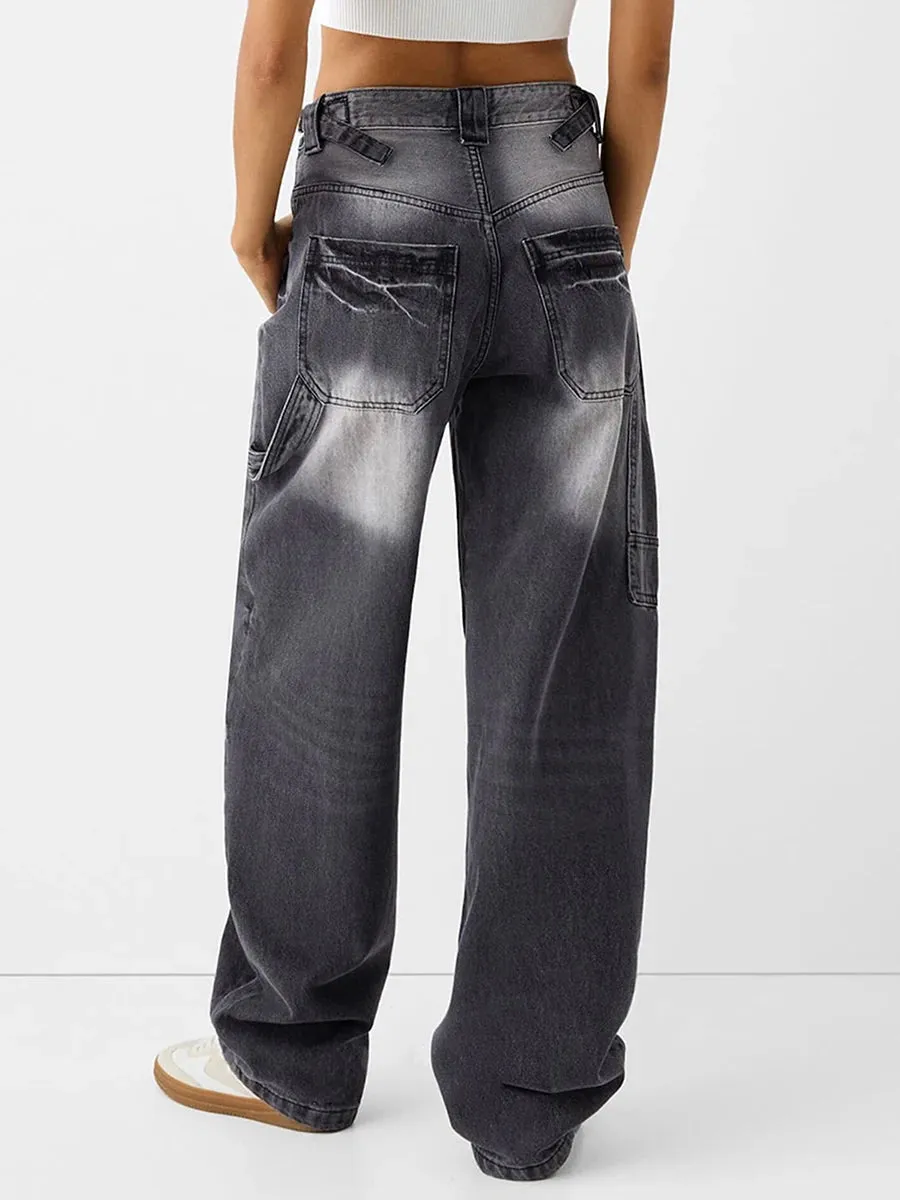 women Low Rise Boyfriend Jeans