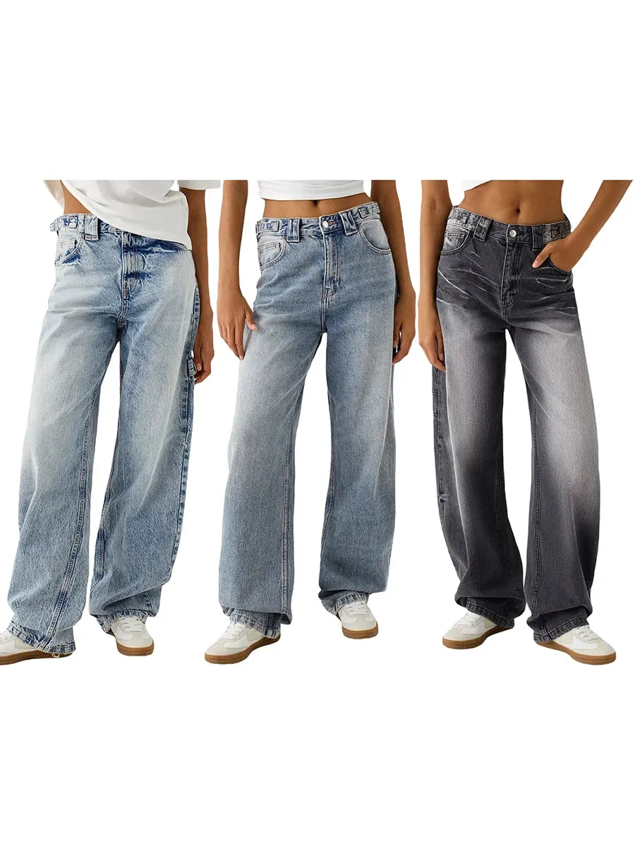 women Low Rise Boyfriend Jeans