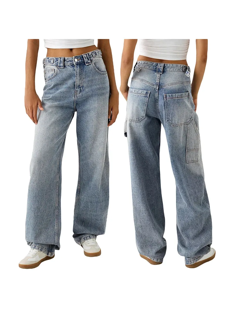women Low Rise Boyfriend Jeans