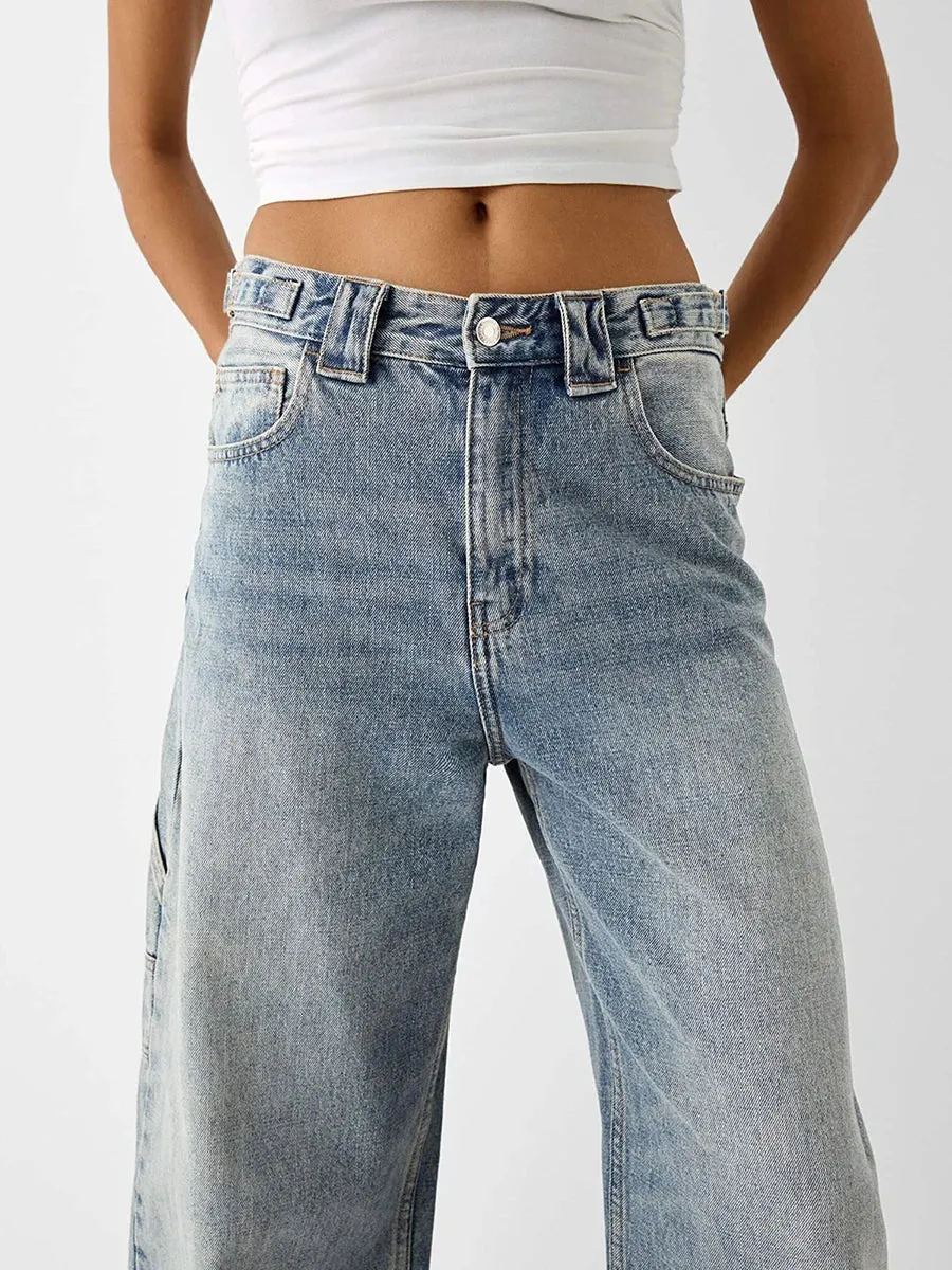 women Low Rise Boyfriend Jeans