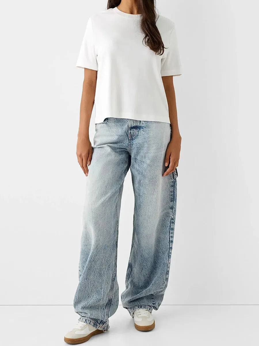 women Low Rise Boyfriend Jeans