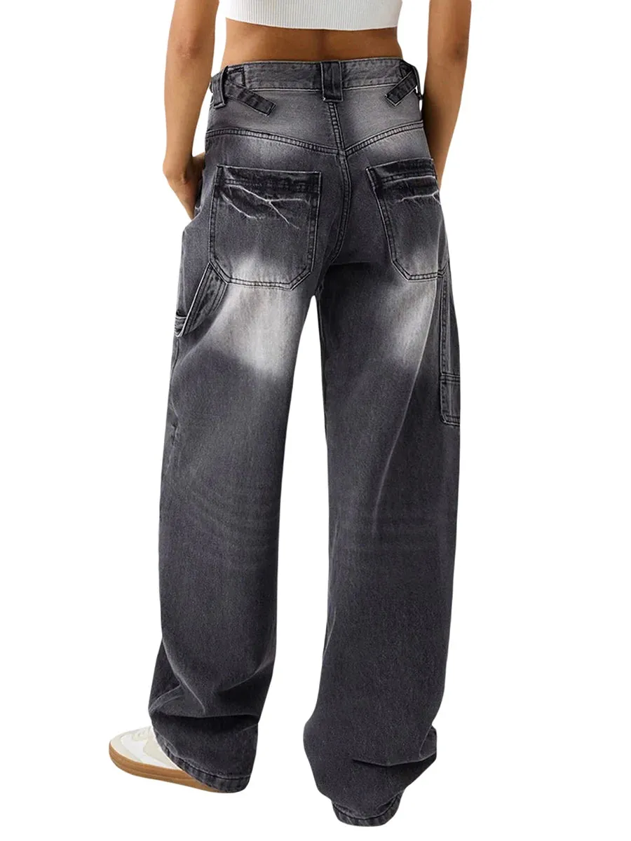 women Low Rise Boyfriend Jeans