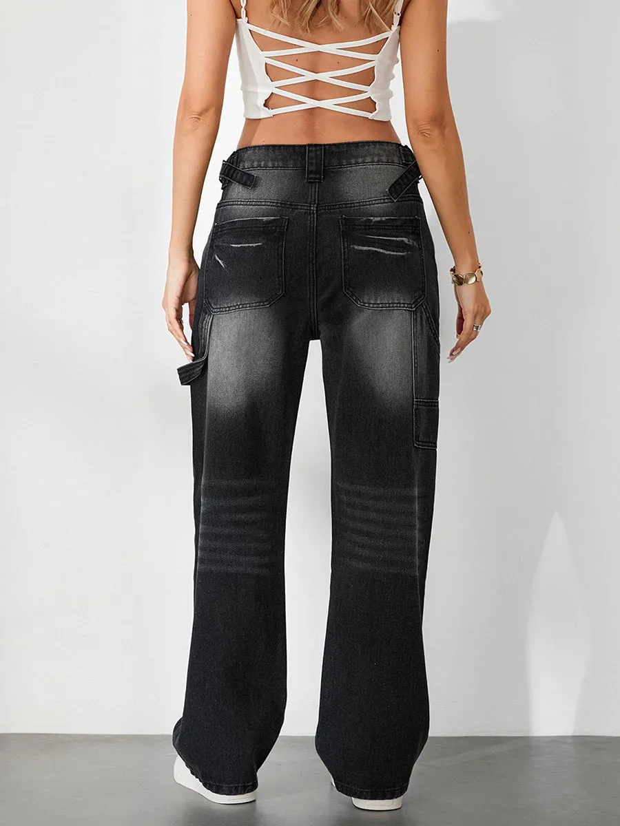 women Low Rise Boyfriend Jeans