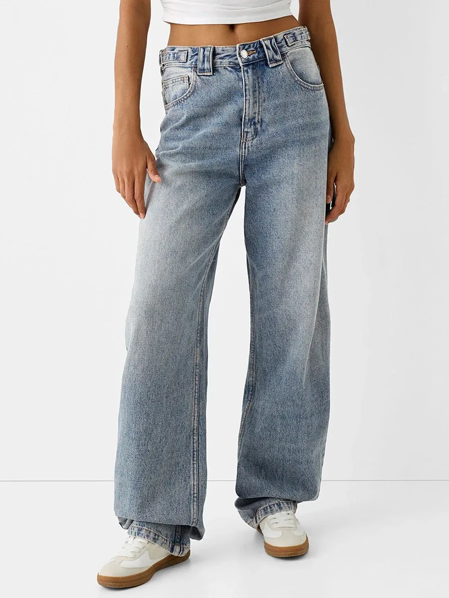 women Low Rise Boyfriend Jeans