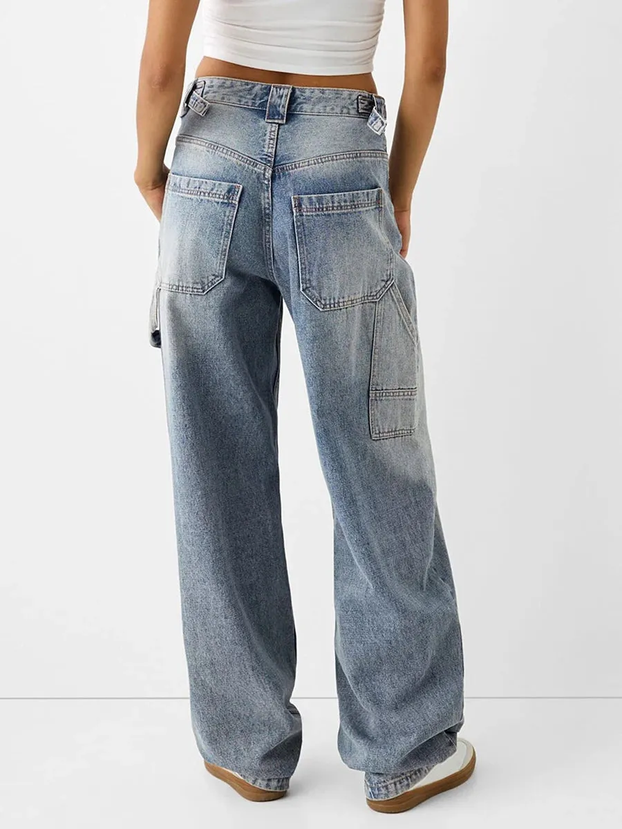 women Low Rise Boyfriend Jeans
