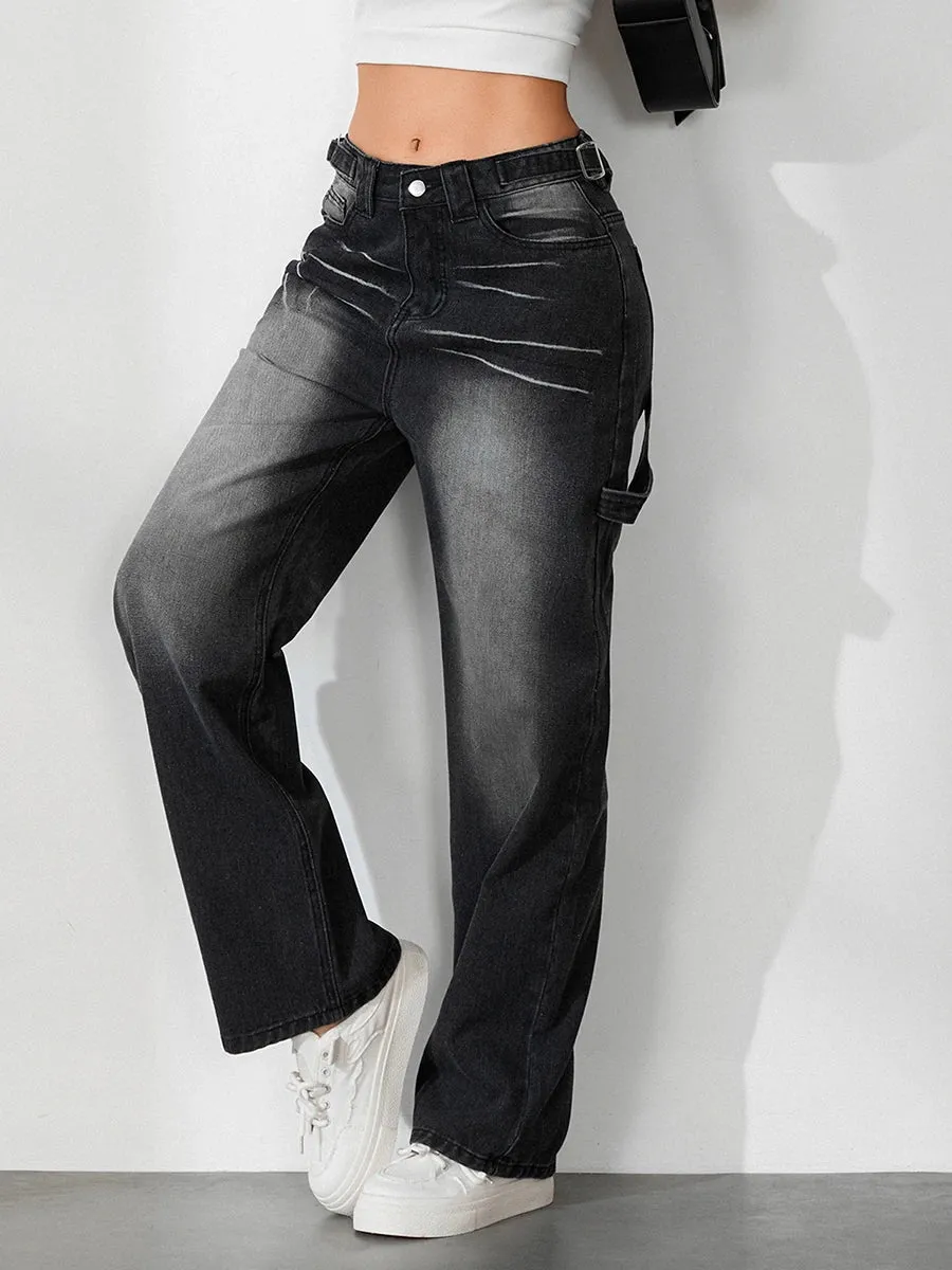 women Low Rise Boyfriend Jeans
