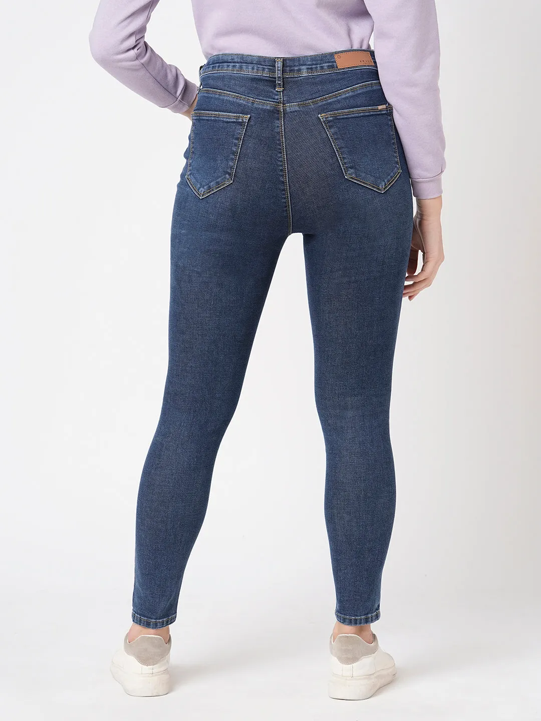 Women Sky High-Rise Skinny Fit Jeans