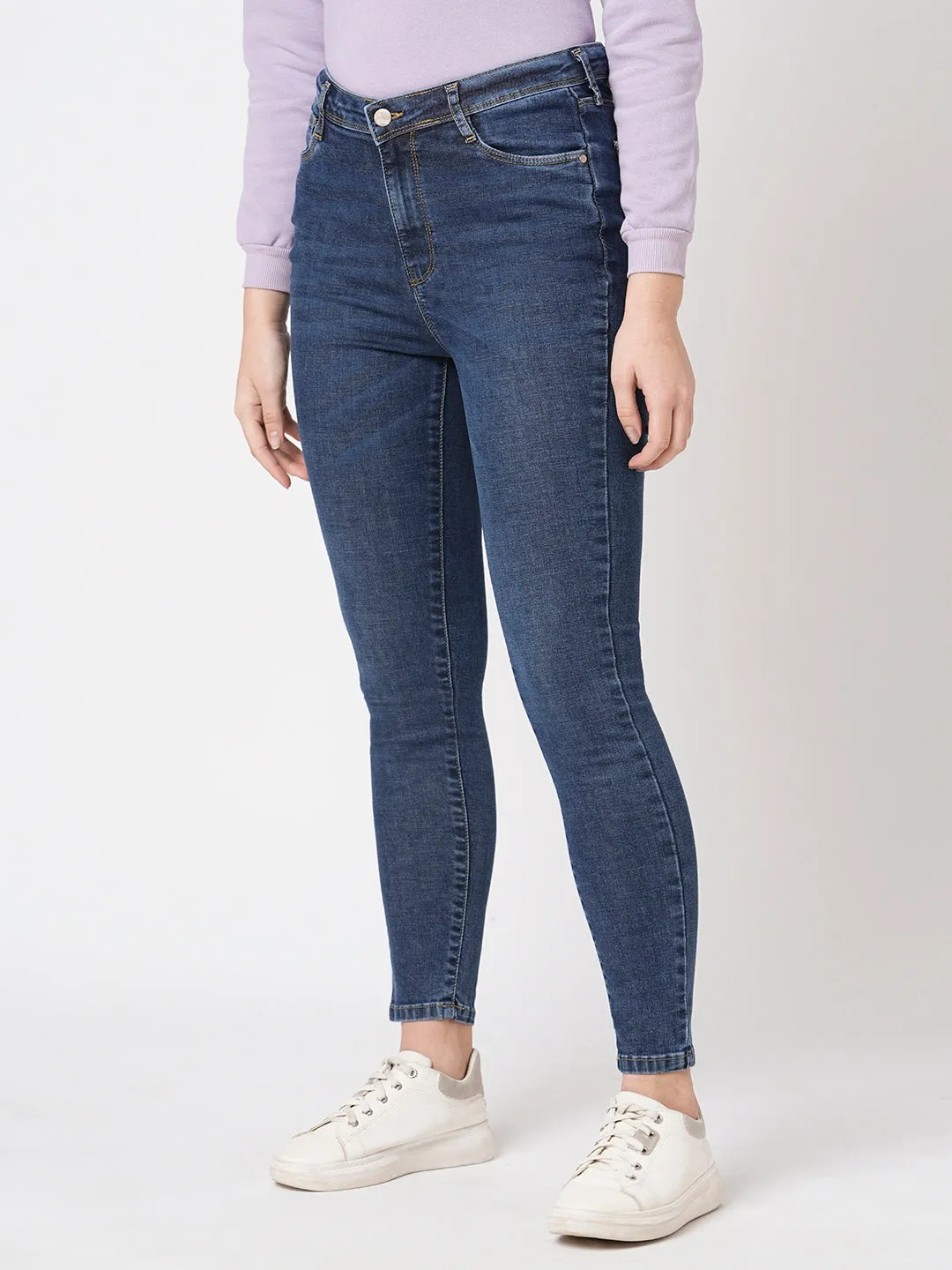 Women Sky High-Rise Skinny Fit Jeans