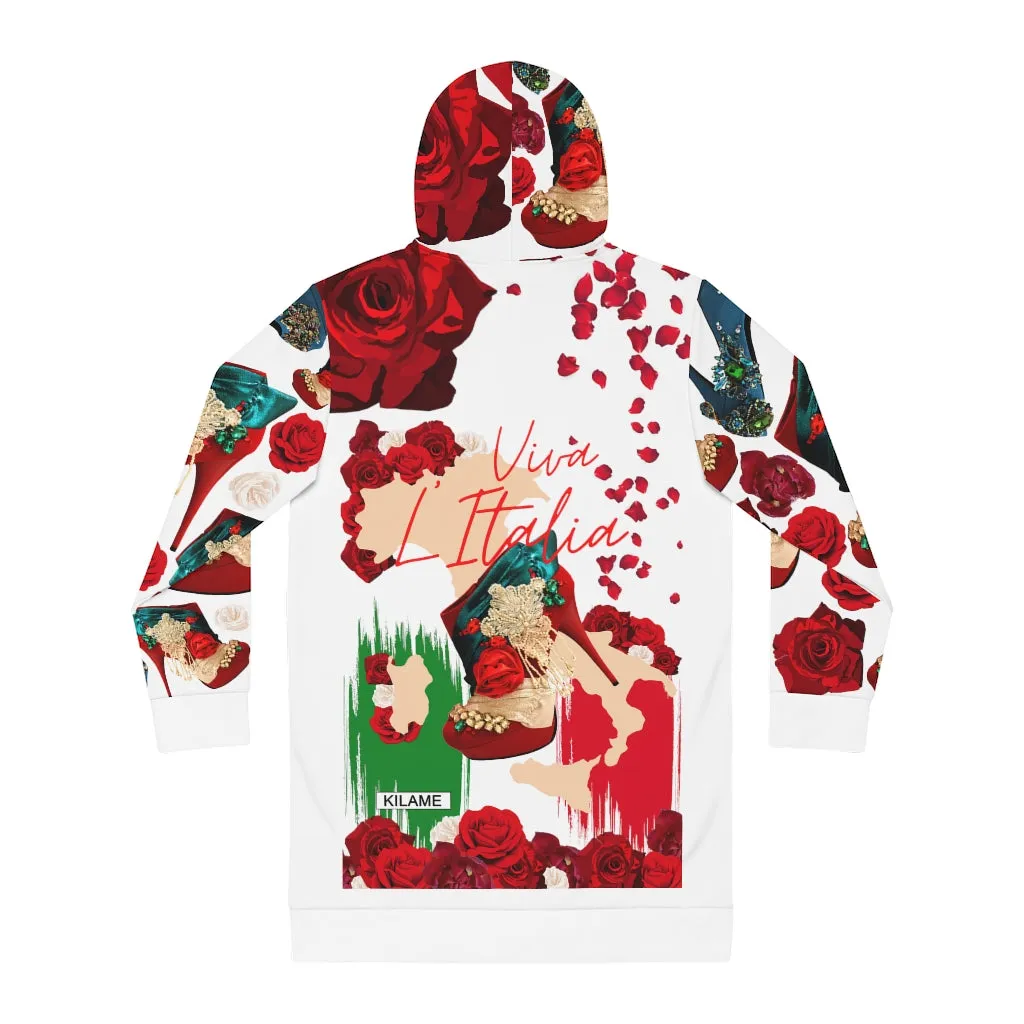 Women's Hoodie Dress 'Amore tricolore'