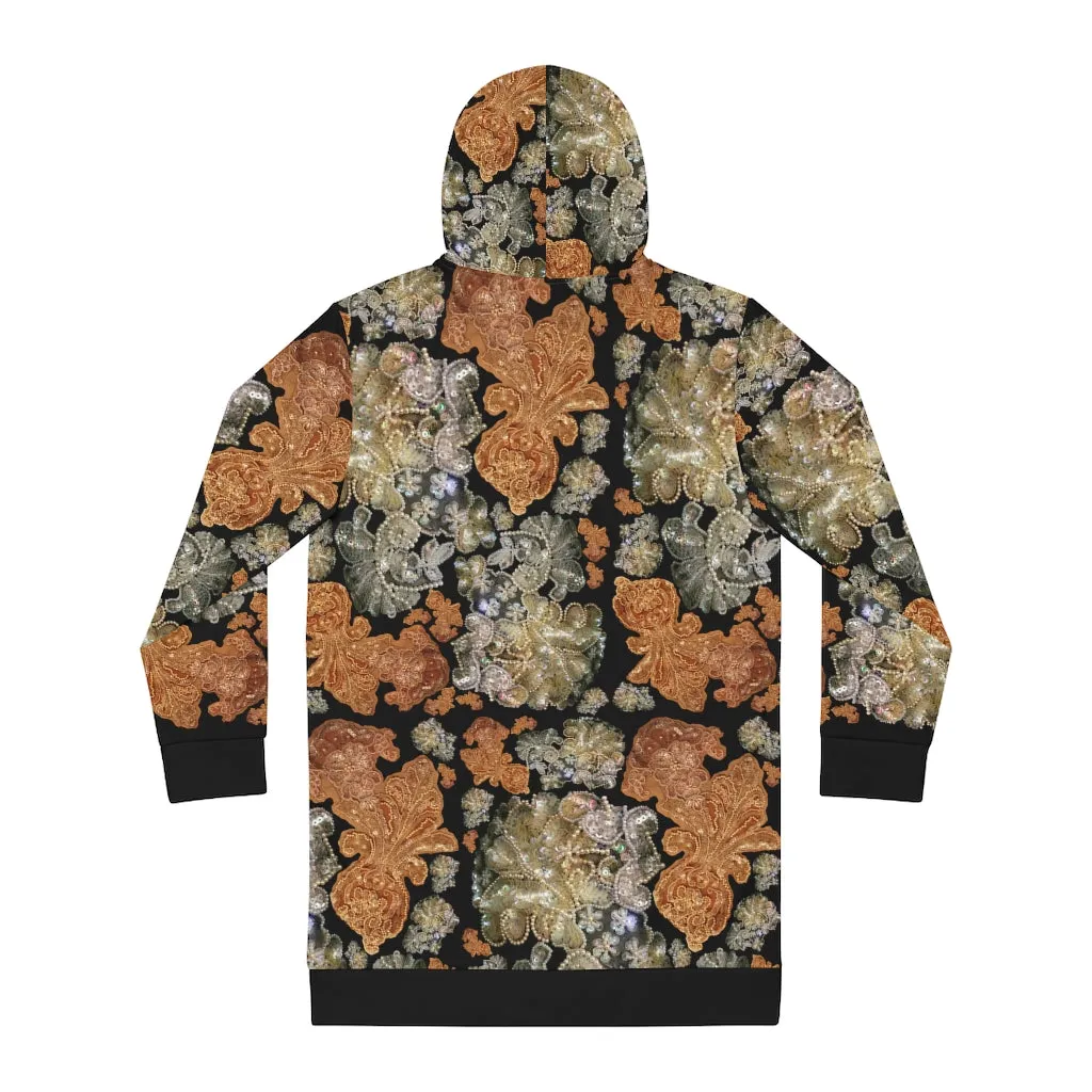 Women's Hoodie Dress Terse 'Nude Embroidery'