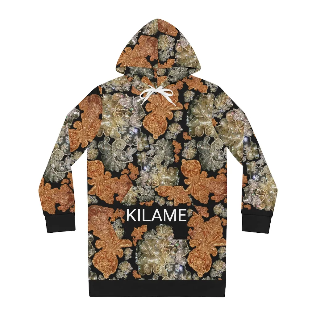 Women's Hoodie Dress Terse 'Nude Embroidery'