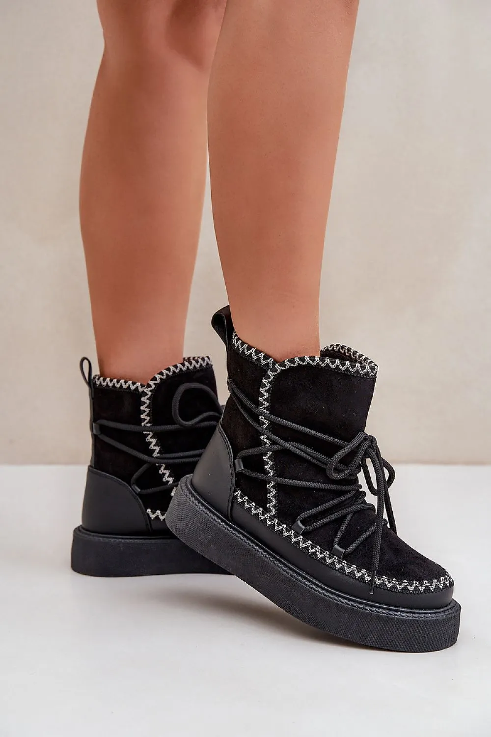 Women's platform warm snow boots