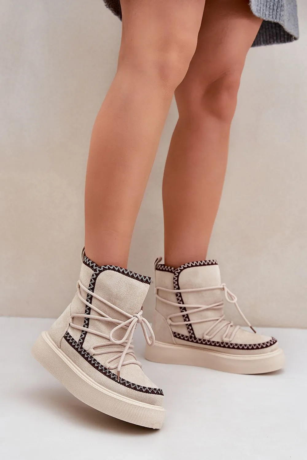 Women's platform warm snow boots