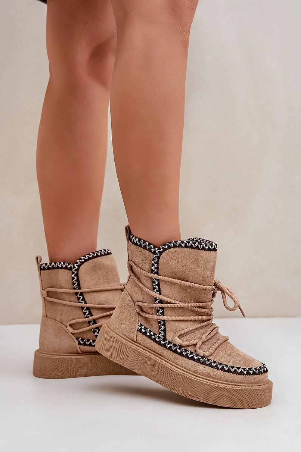 Women's platform warm snow boots