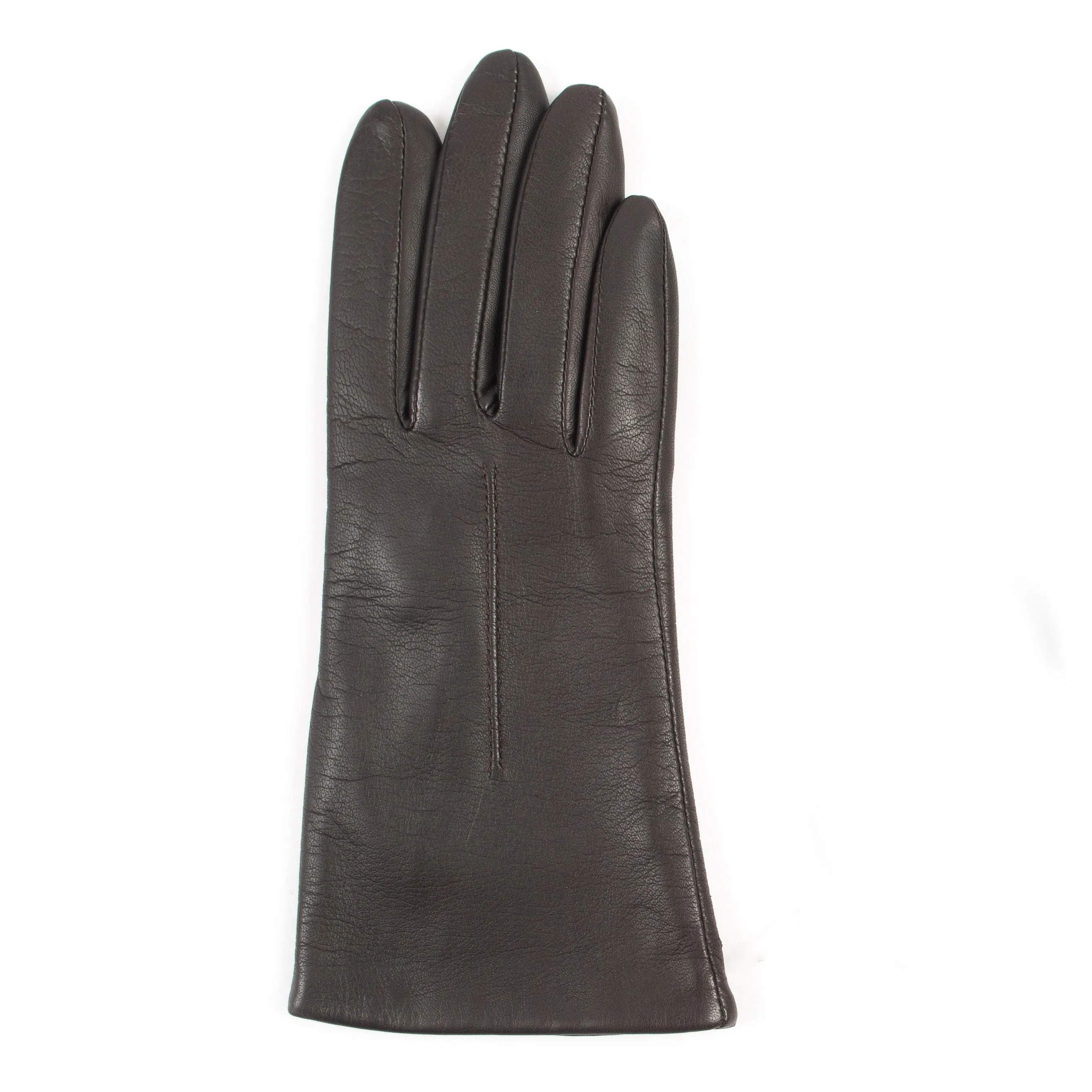 Women's Single-Point Fleece-Lined Leather Gloves