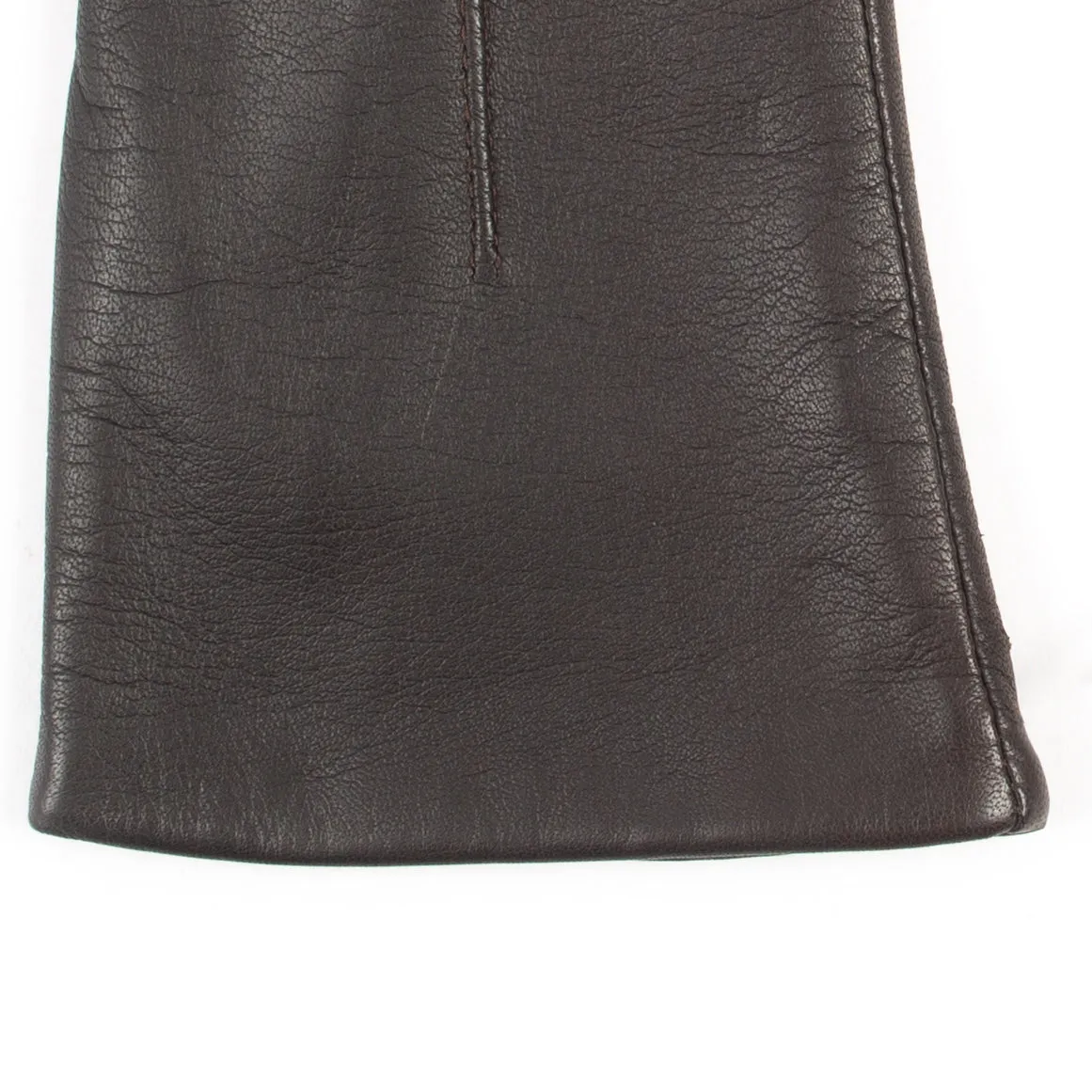 Women's Single-Point Fleece-Lined Leather Gloves