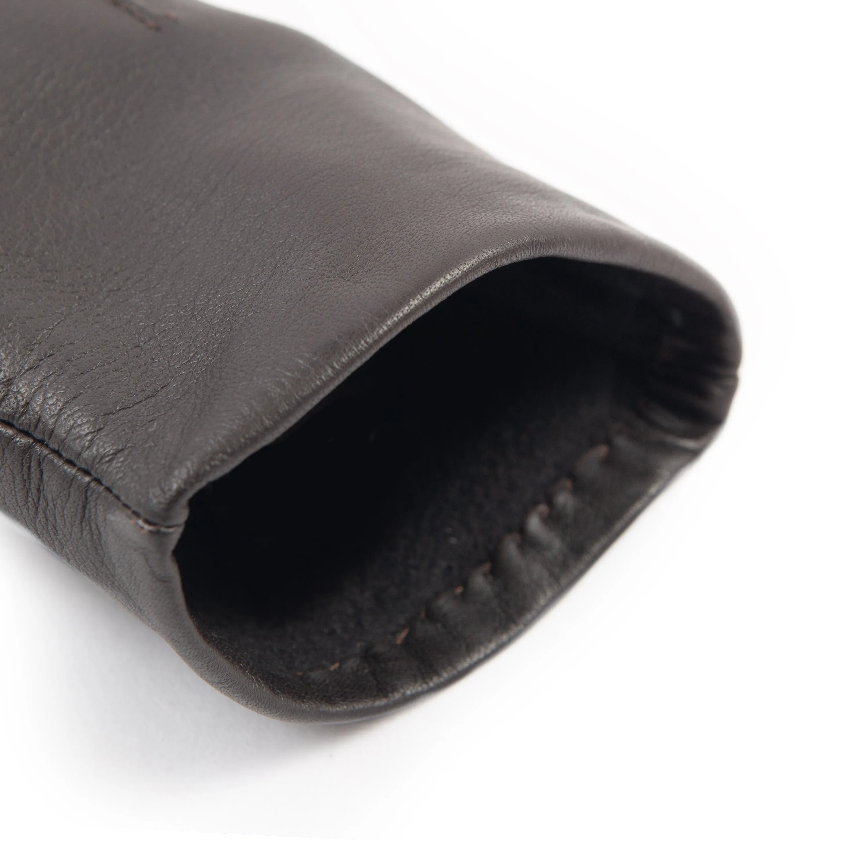 Women's Single-Point Fleece-Lined Leather Gloves