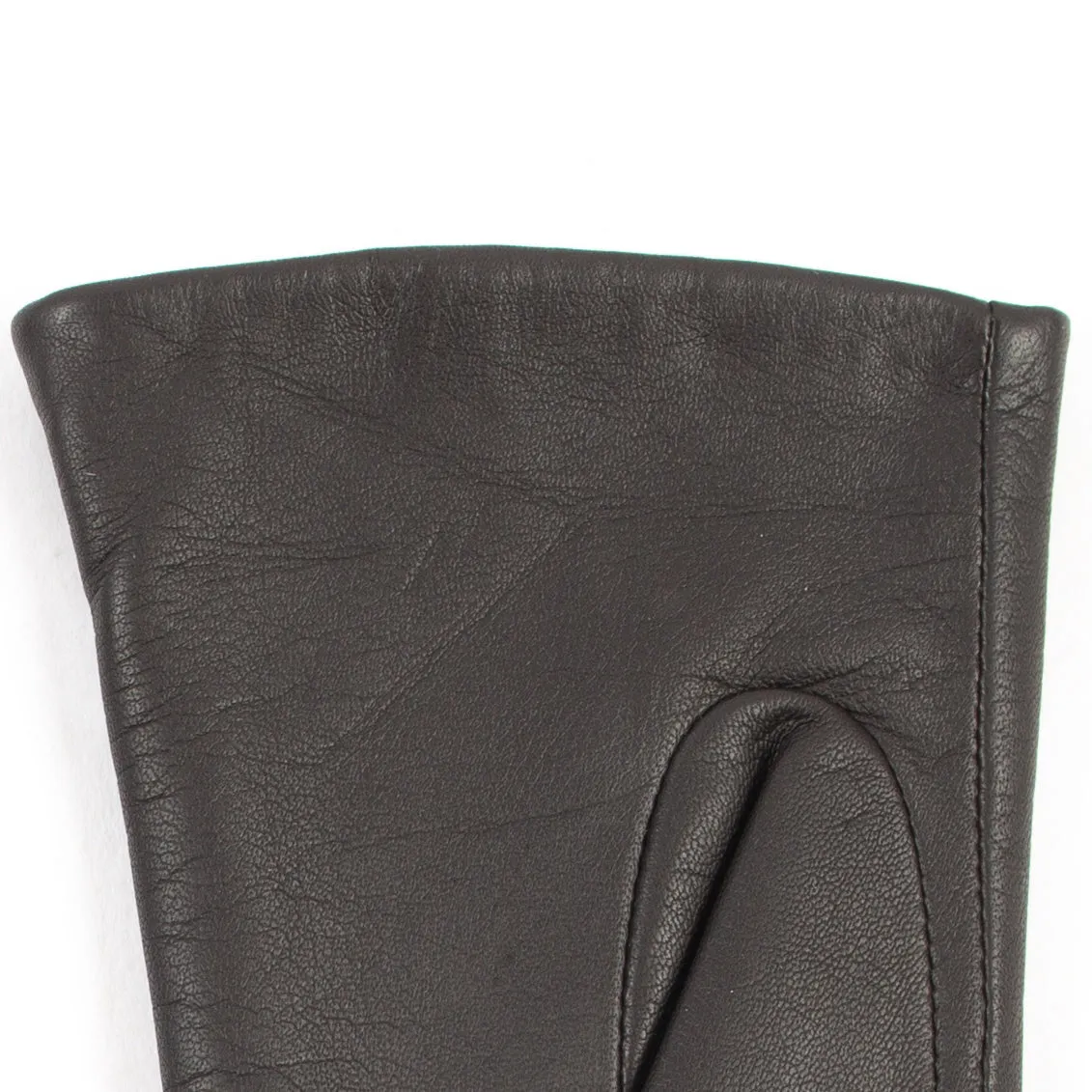Women's Single-Point Fleece-Lined Leather Gloves