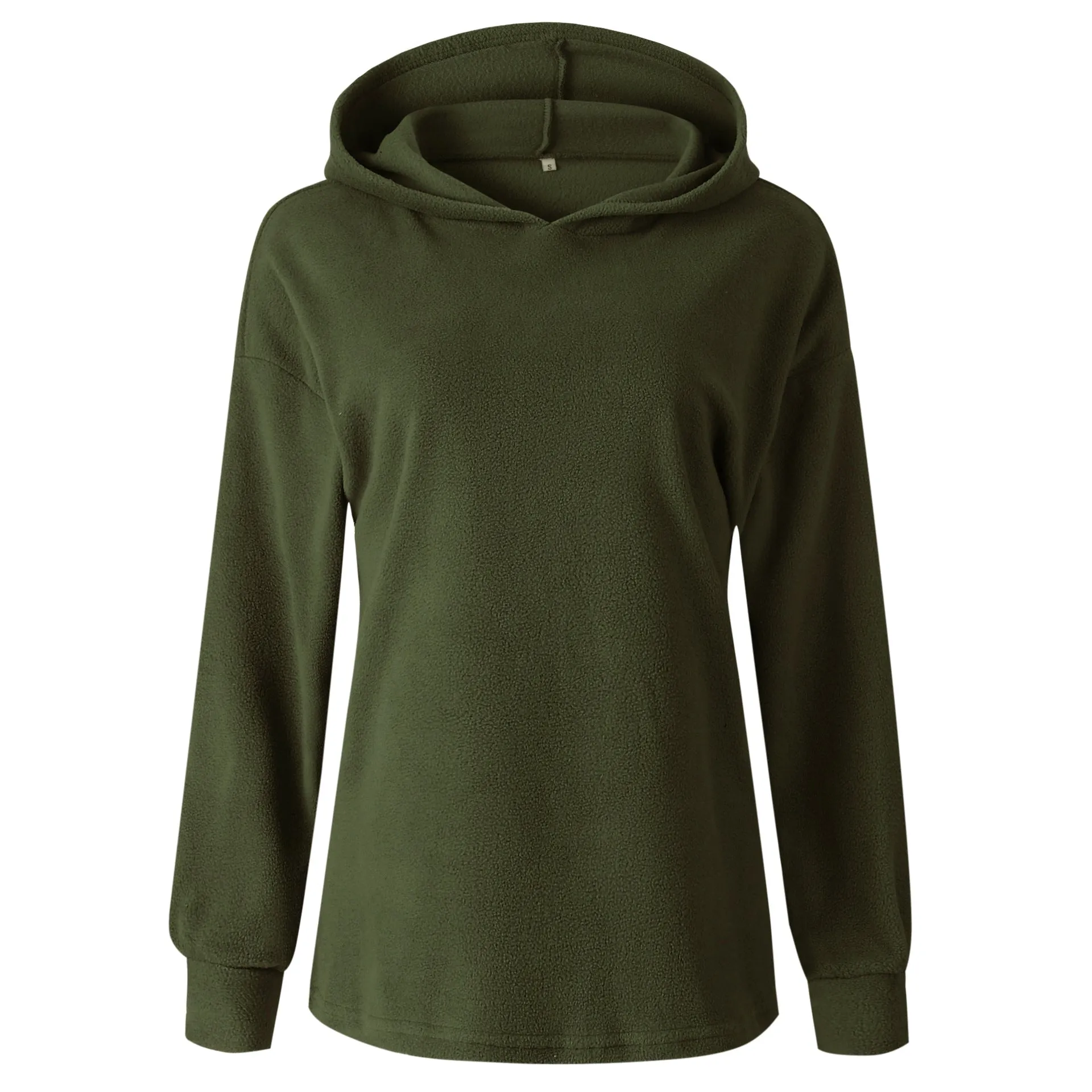 Women's Solid-color Hoodies Pullover Sweatshirt