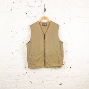 Woolrich Fleece Lined Bodywarmer Gilet - Beige - L