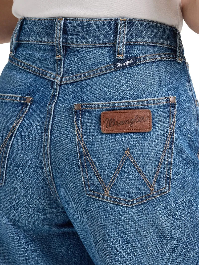 Wrangler Jeans Womens High Rise Wide Leg
