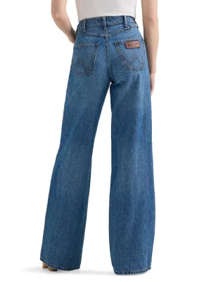 Wrangler Jeans Womens High Rise Wide Leg