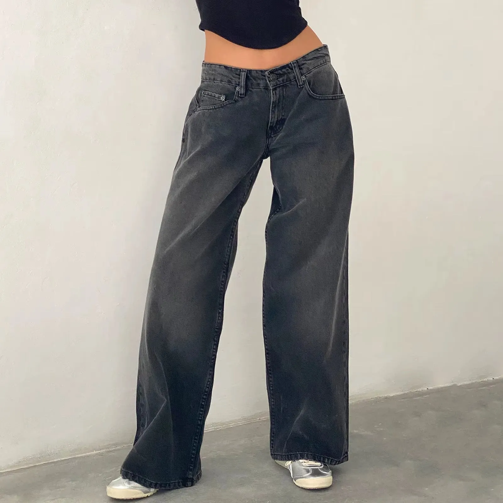 Y2K Baggy Jeans Low Rise Casual