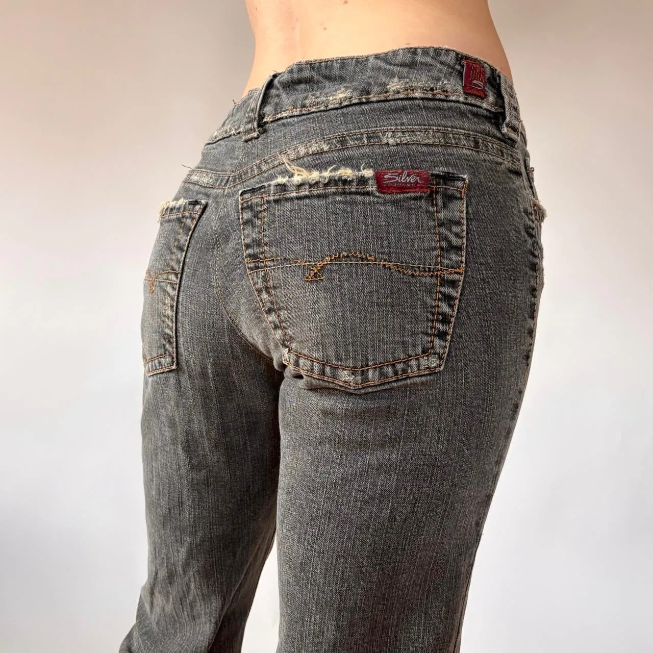 Y2K Low Rise Bootcut Jeans (XS/S)
