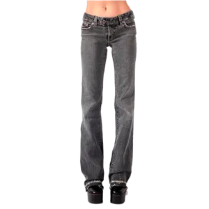 Y2K Low Rise Bootcut Jeans (XS/S)