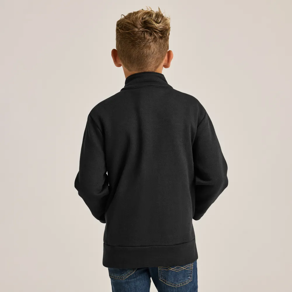 Youth Full Zip Mock Neck Sweatshirt