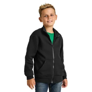 Youth Full Zip Mock Neck Sweatshirt
