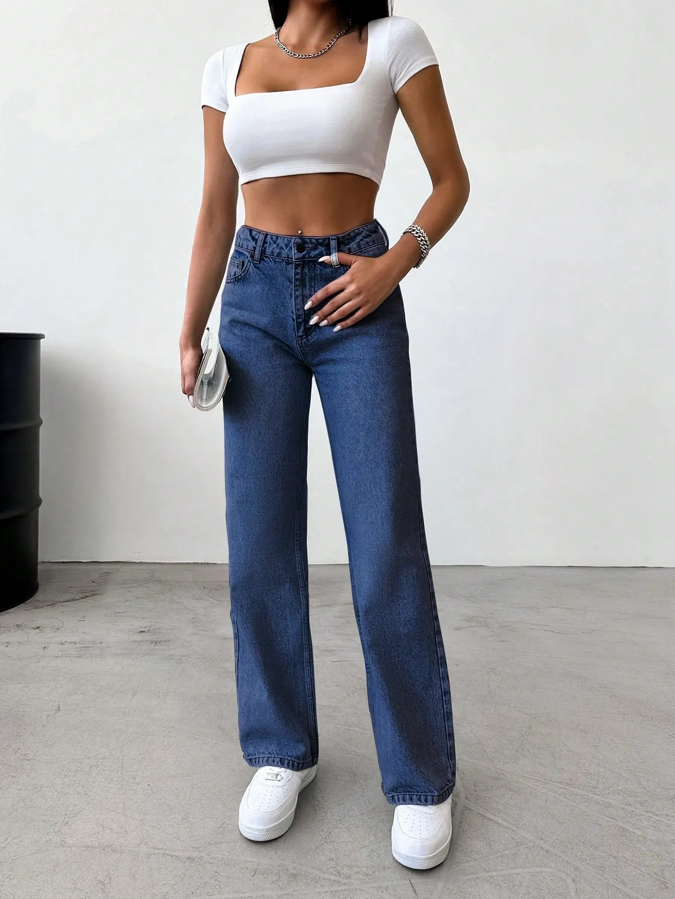 Zenfit High-Rise Straight Denim