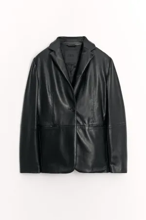ZW Collection limited edition 100% leather blazer